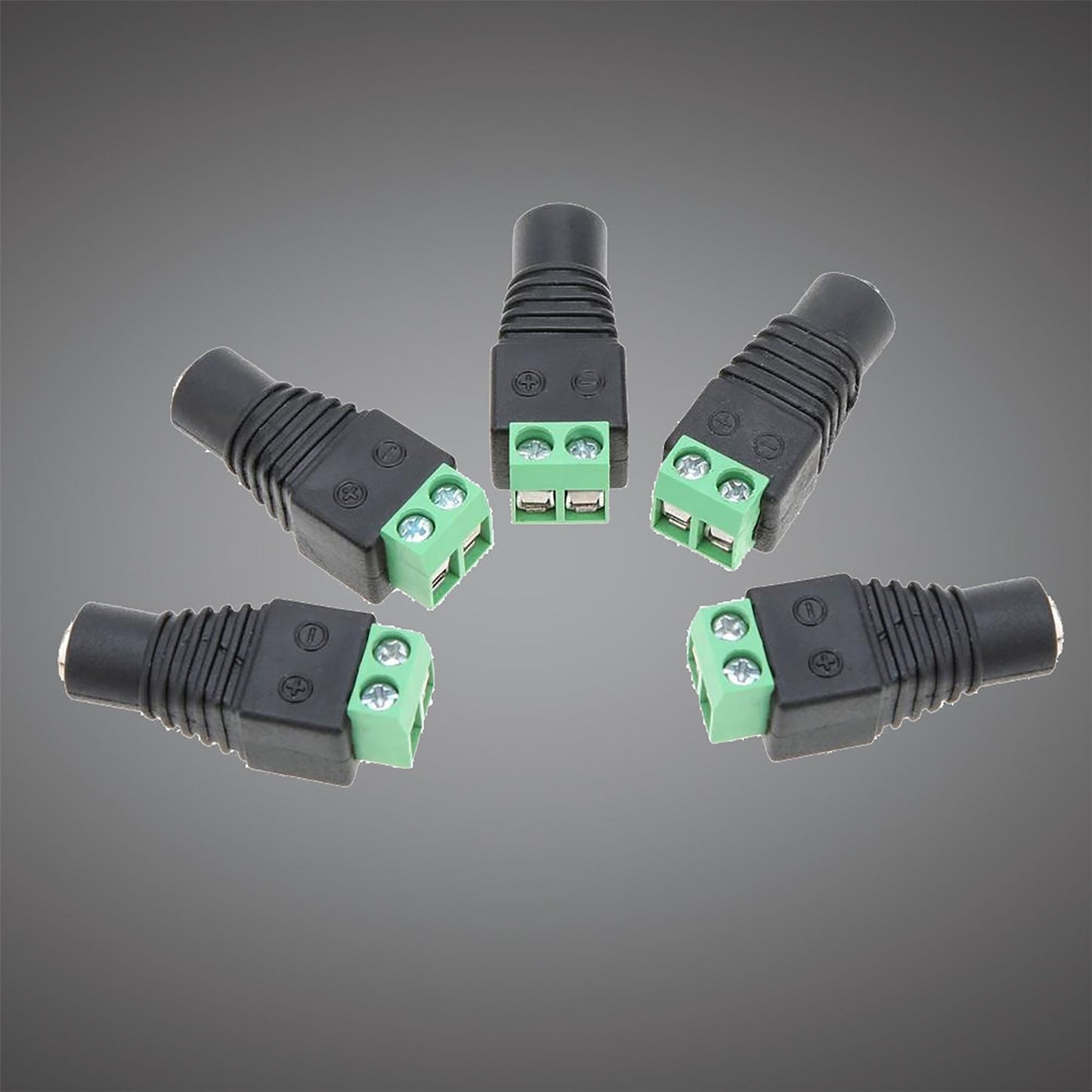 Techtouch LED Strips (Pack Of 5) Dc Plug Adapter Strip