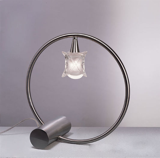 Mantra Rosa Del Desierto Table Lamp 1 Light G9, Satin Nickel