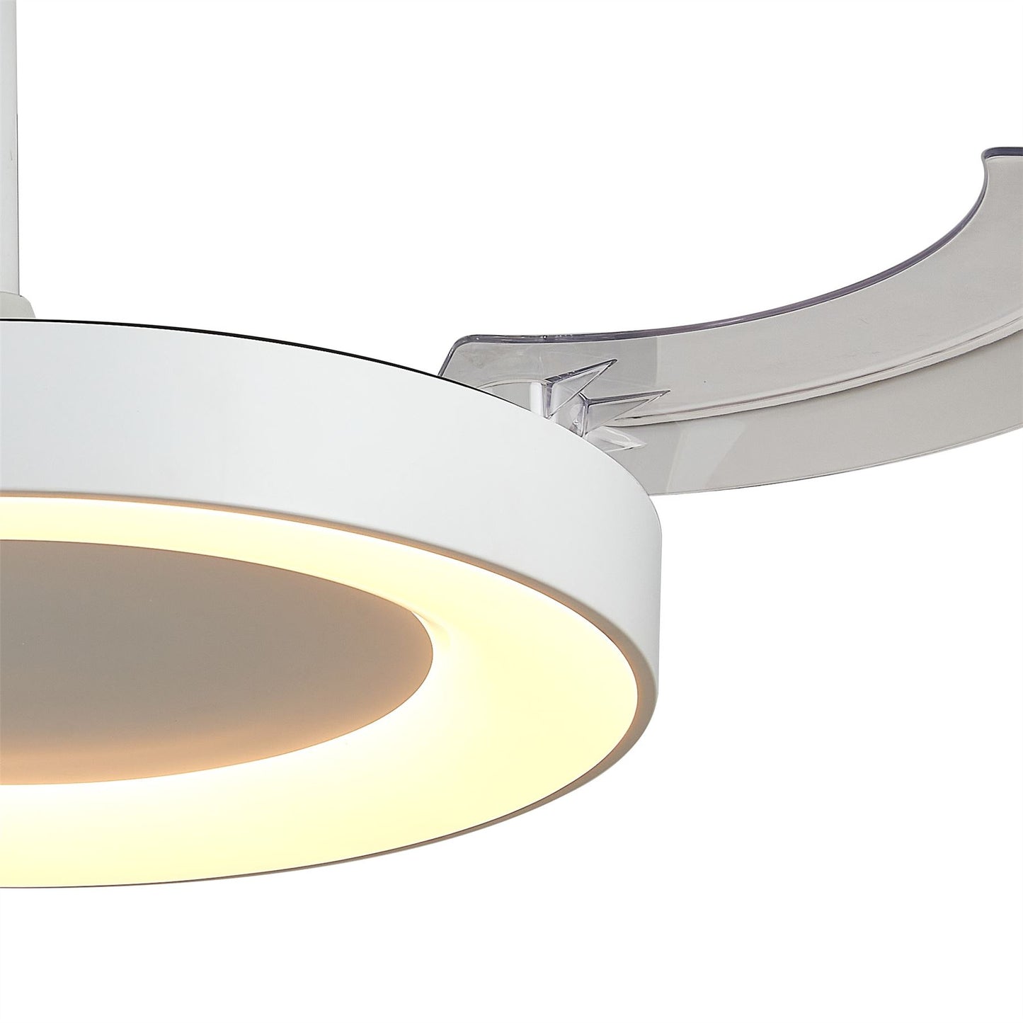 Niseko Fan L 62cm 40W LED Dimmable Ceiling Light With Built-In 40W DC Fan, 2700-5000K Remote Control, 4400lm, White, 5yrs Warranty