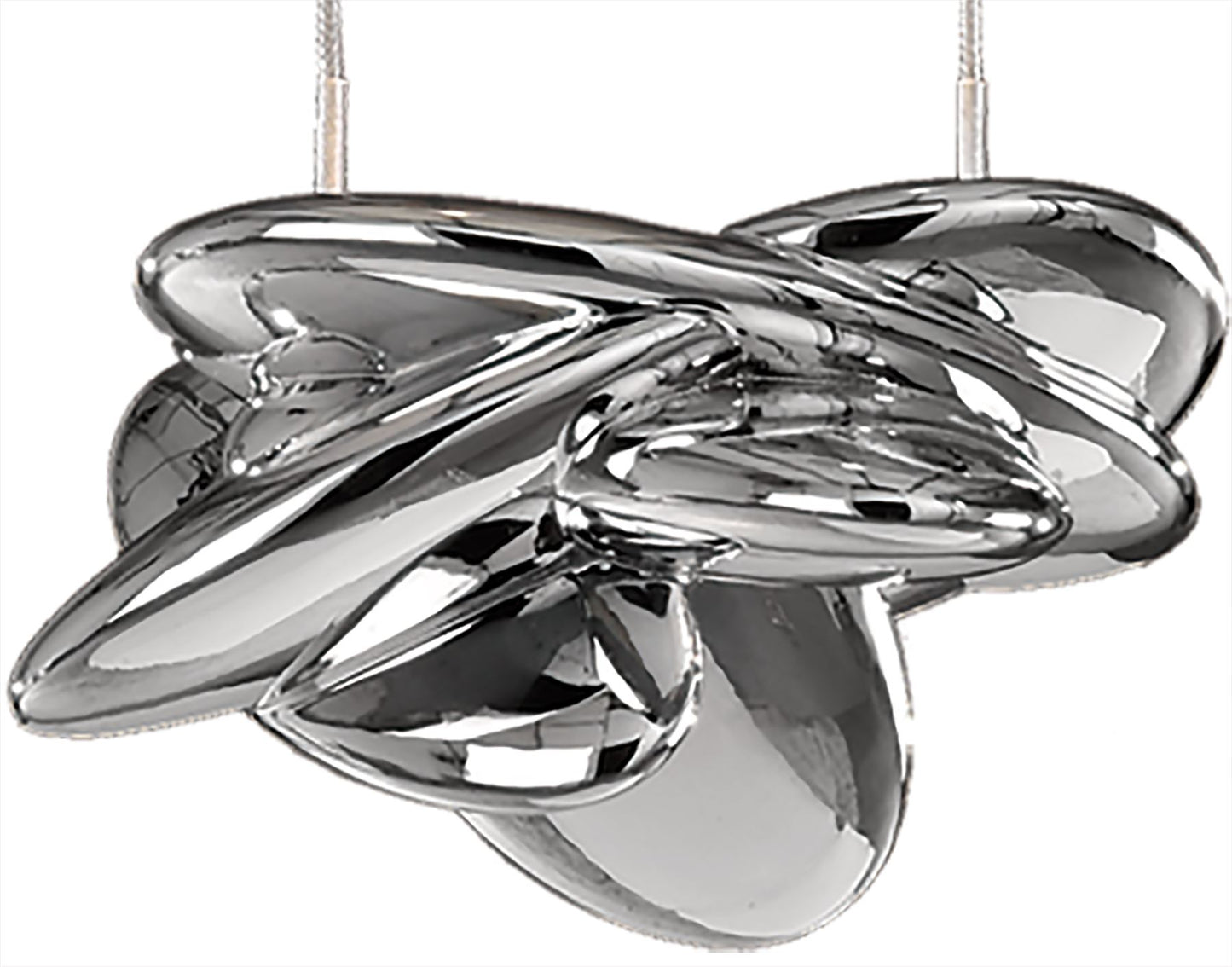 Mantra M5904 Nido Pendant 25cm Round 1 + 1 Lights 6W + 5W LED 3000K, 800lm, Chrome, 3yrs Warranty
