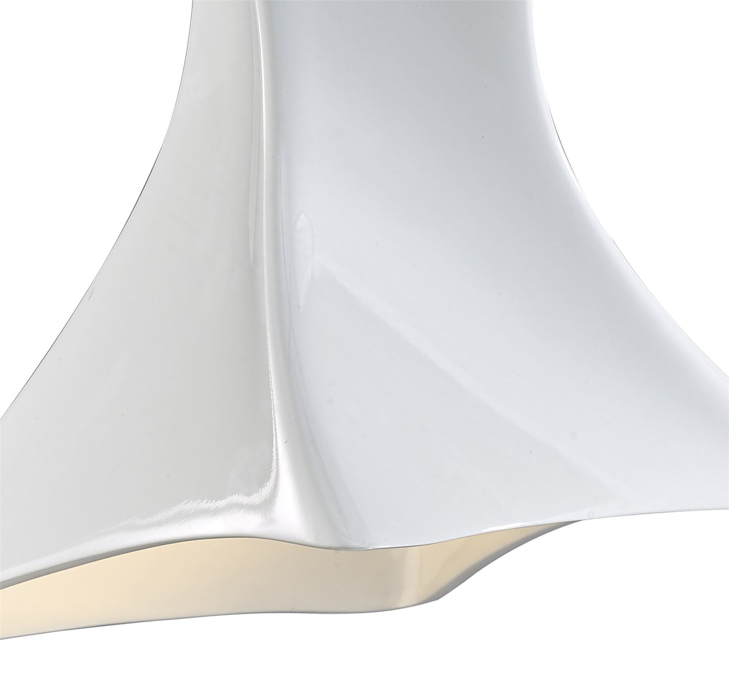 Mantra M5070 Twist Pendant 1 Light E27, Gloss White/Polished Chrome