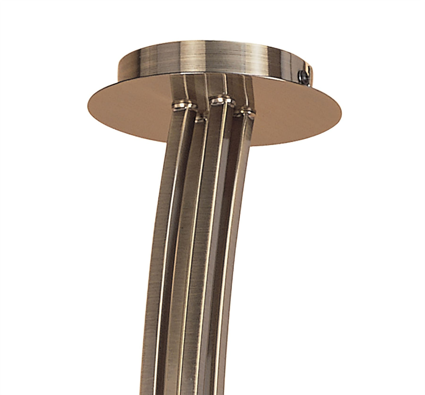 Mantra Pietra Pendant 4 Arm 8 Light G9, Antique Brass