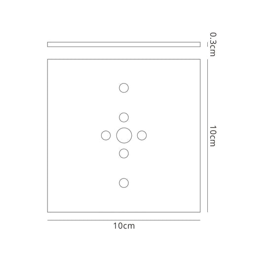 Mantra M5171 Bahia Flush Mount Plate Kit For M5233/M5235 Bronze - M5171 Ancillary