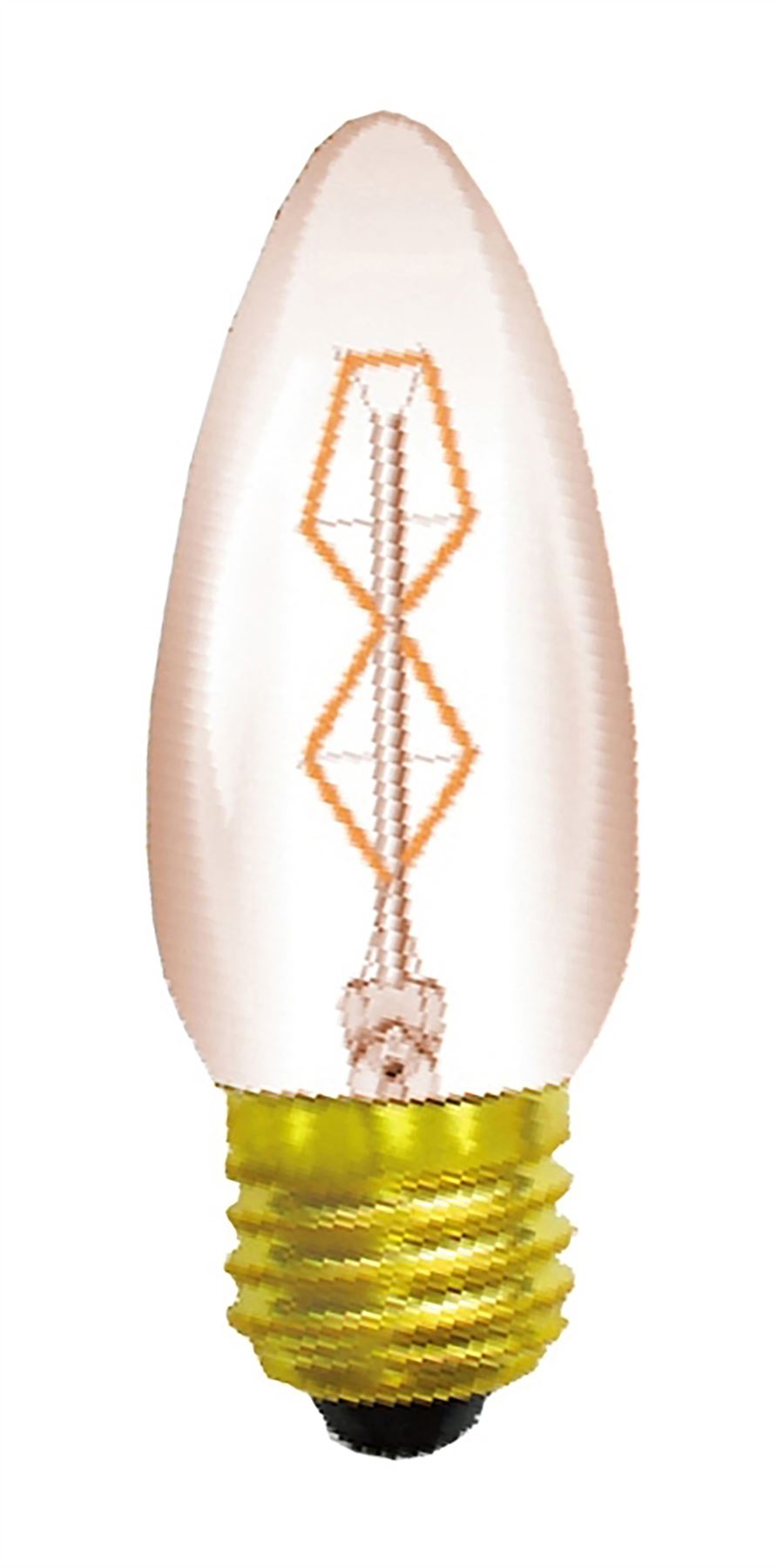 Luxram Rustica Candle/S E27 Tinted 25W Incandescent