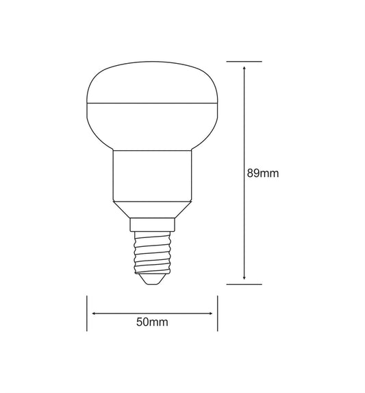 Luxram Value LED R50 E14 2.5W Warm White 3000K 200lm LED