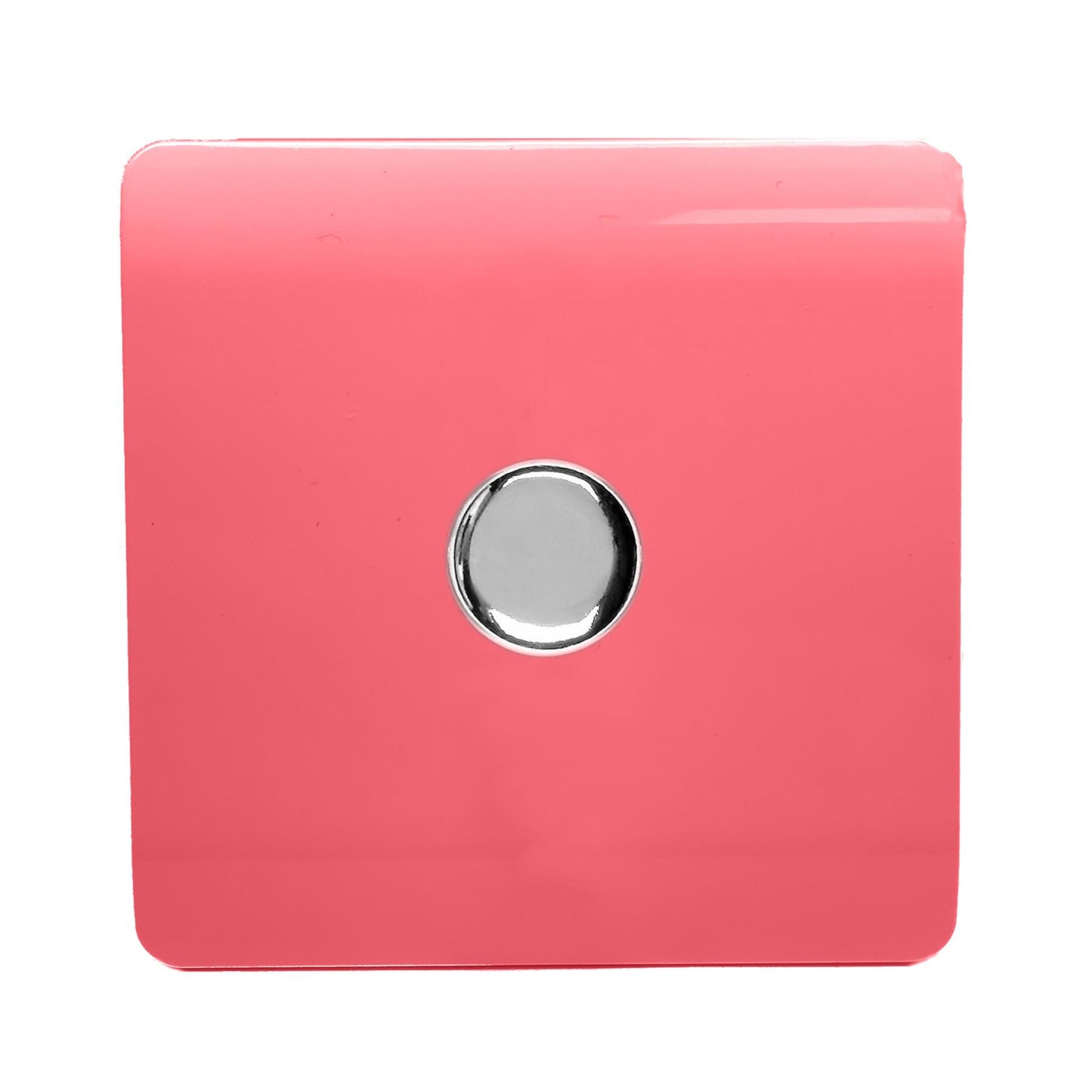 Trendi 1 Gang 2 Way 150w LED Dimmer Screwless 10 Amp Wall Light Switch in Strawberry Red - ART-LDM150WSB