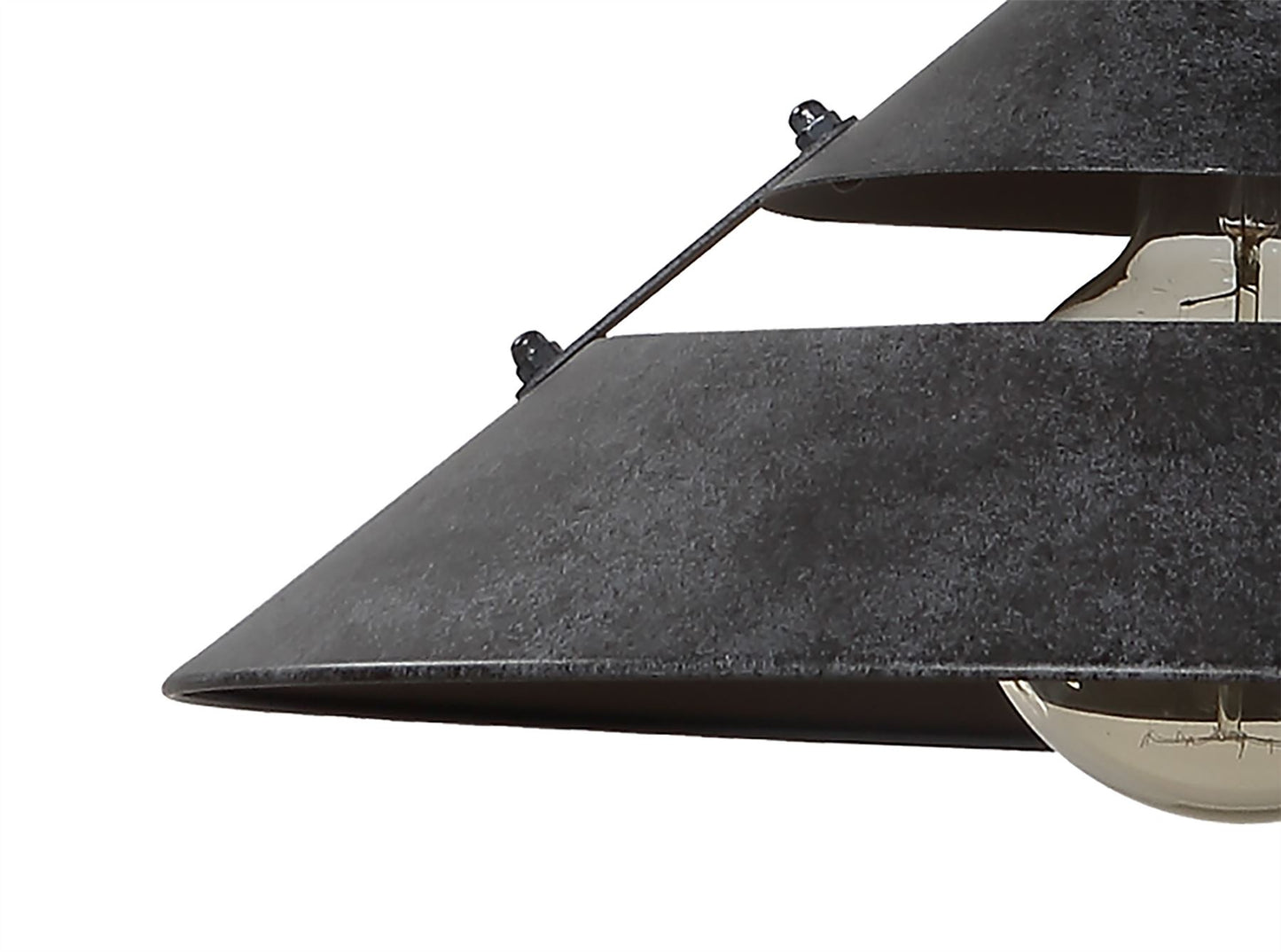 Mantra M5441 Industrial Ceiling 1 Light 40W E27 Medium, Oxide Metal, Black Belt