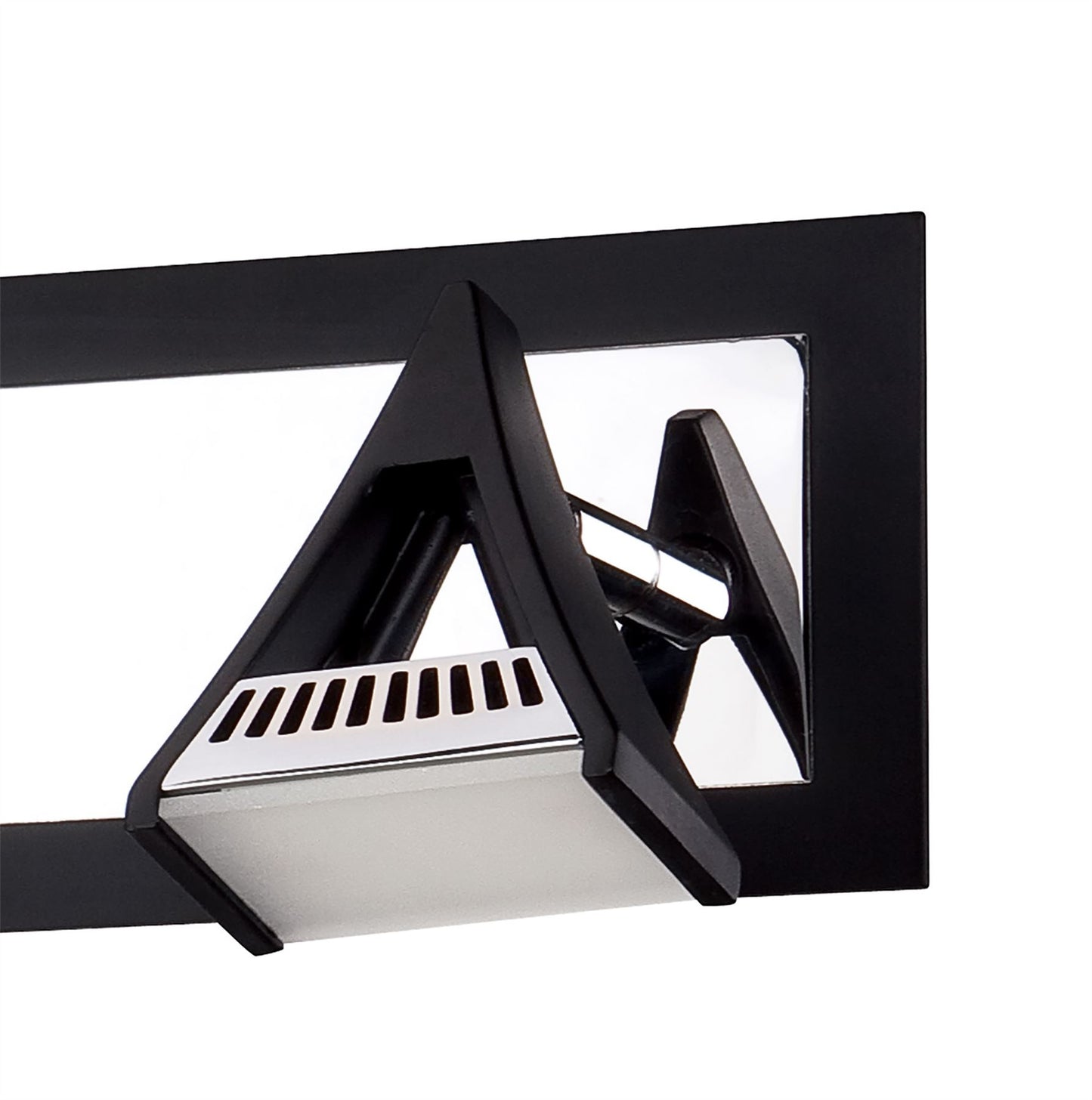 Mantra Fusion Filippo Linear Spot Light 4 Light LED 20W 3000K, 1750lm, Matt Black/Polished Chrome, 3yrs Warranty