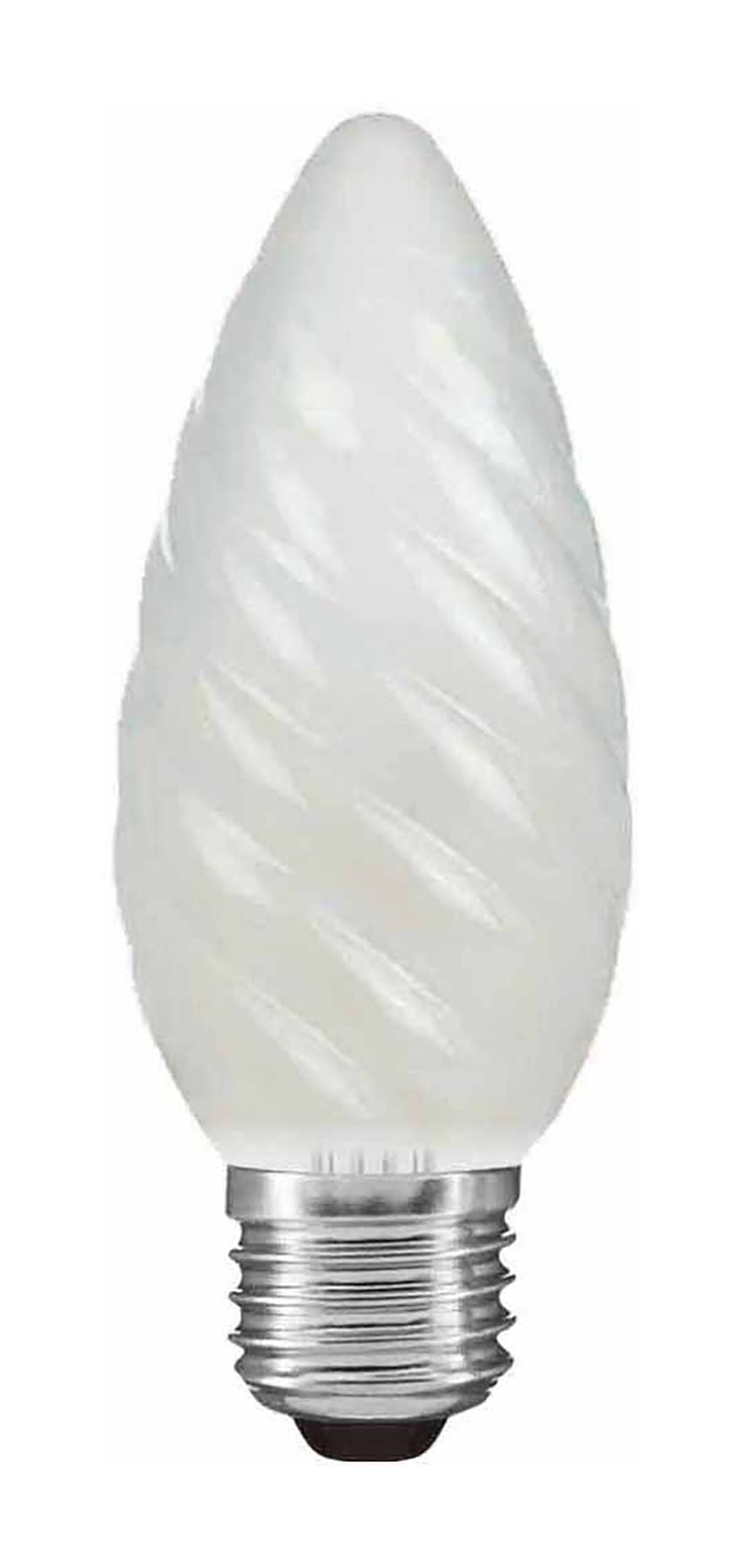 Luxram Candle 45mm Twisted Frosted E27 40W Incandescent