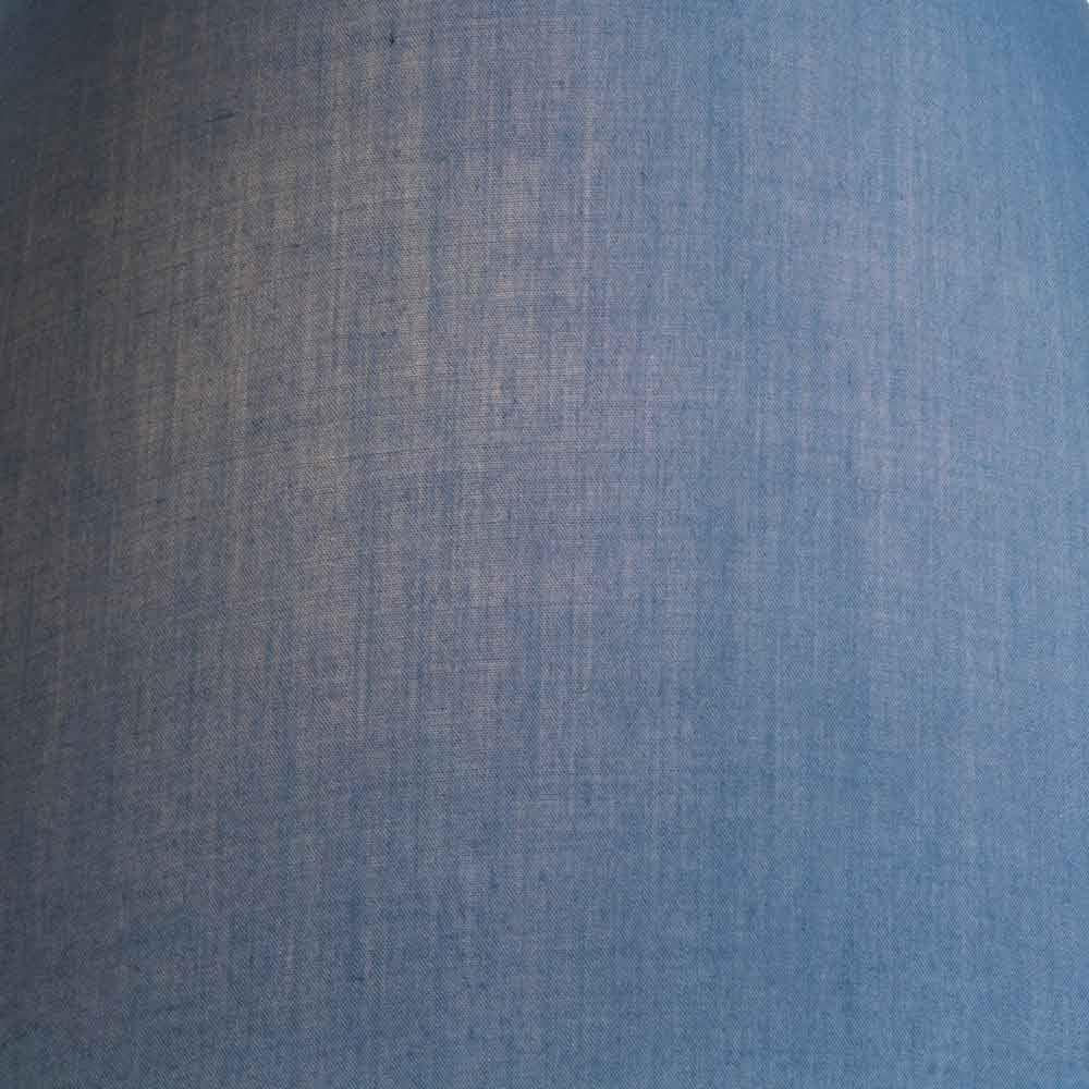 Oaks Lighting S501/5 Cotton Coolie Lampshade 140mm - Clip-On Candle Light Shade - Pacific Blue
