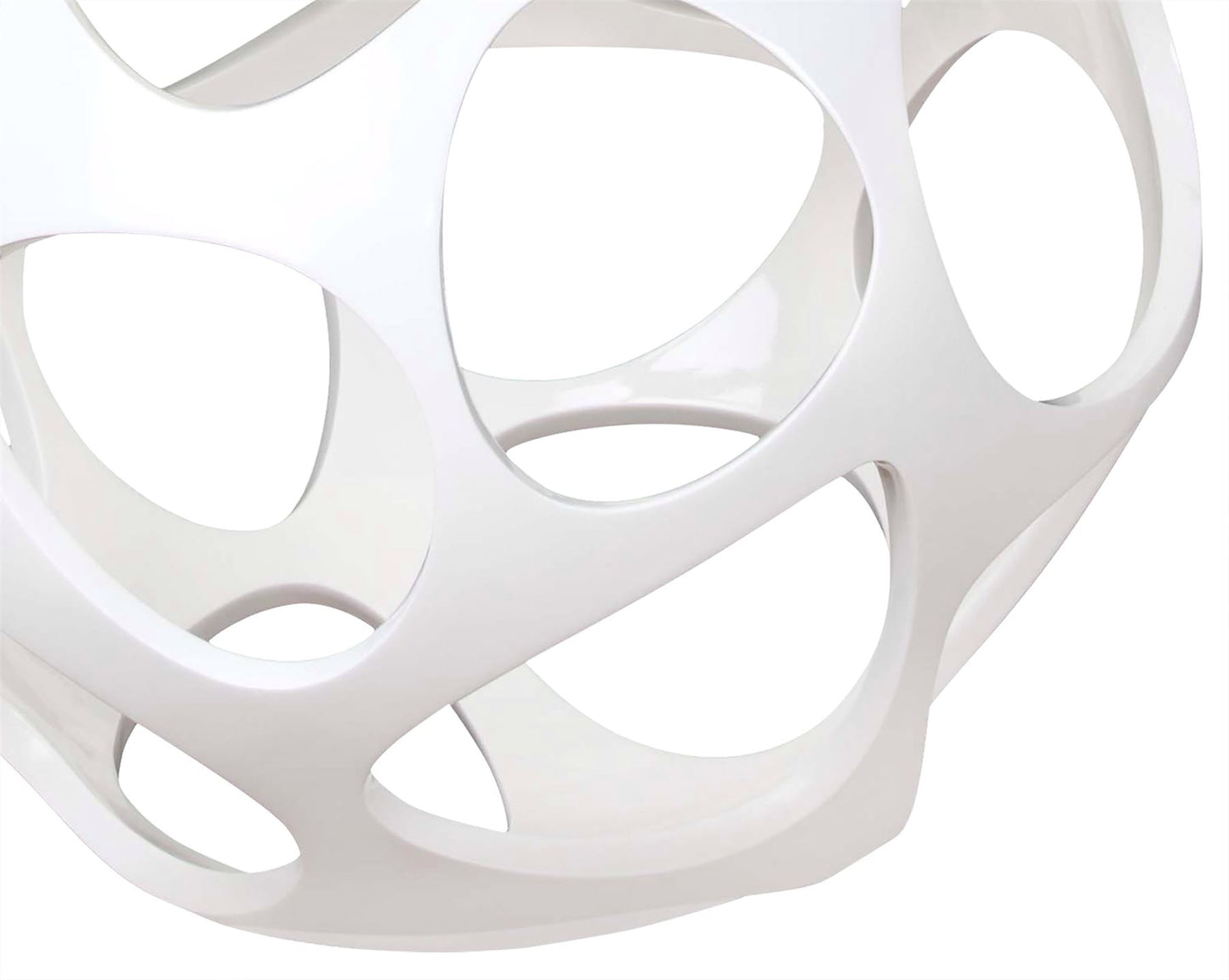Mantra M5140 Organica Pendant 3 Light E27, Gloss White/Polished Chrome