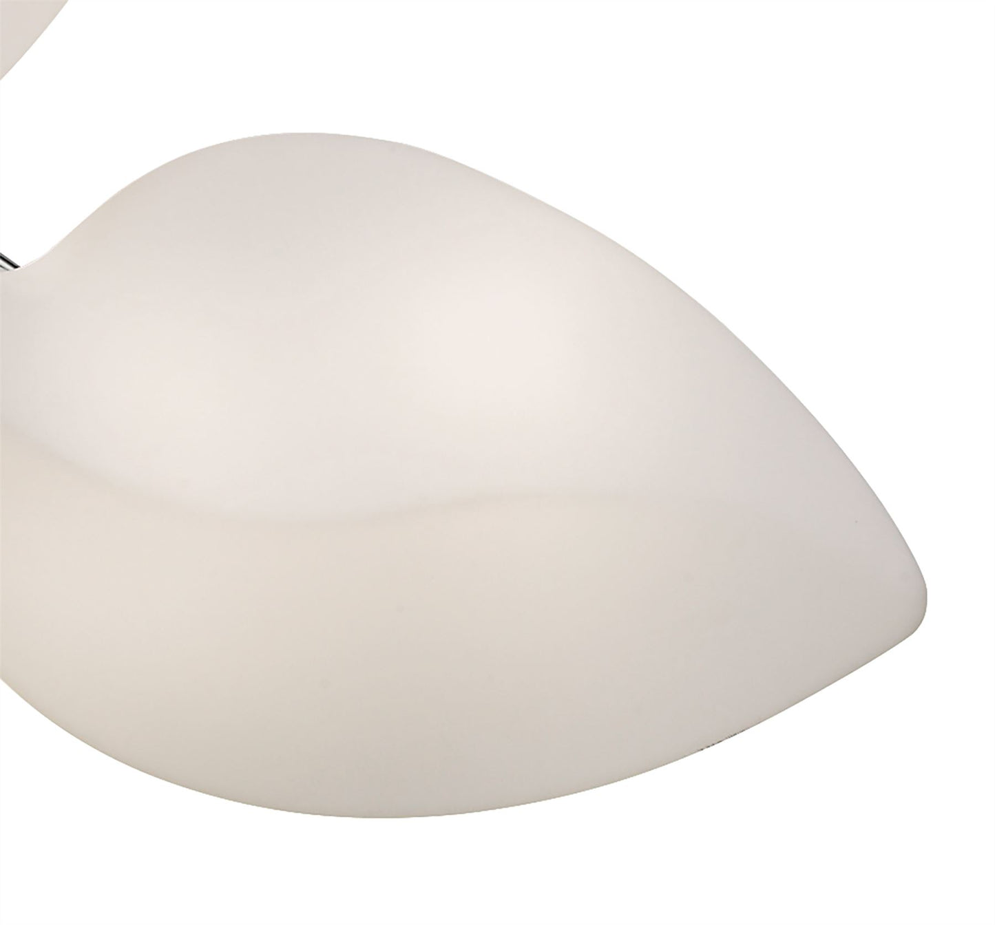Mantra Natura 100cm Semi Flush 6 Light E27 Indoor, Polished Chrome/Opal White