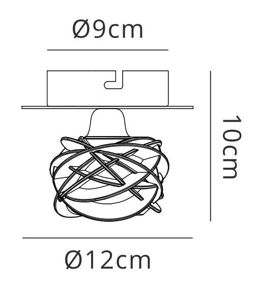 Mantra M4075 Maremagnum Ceiling 1 Light G9, Antique Brass