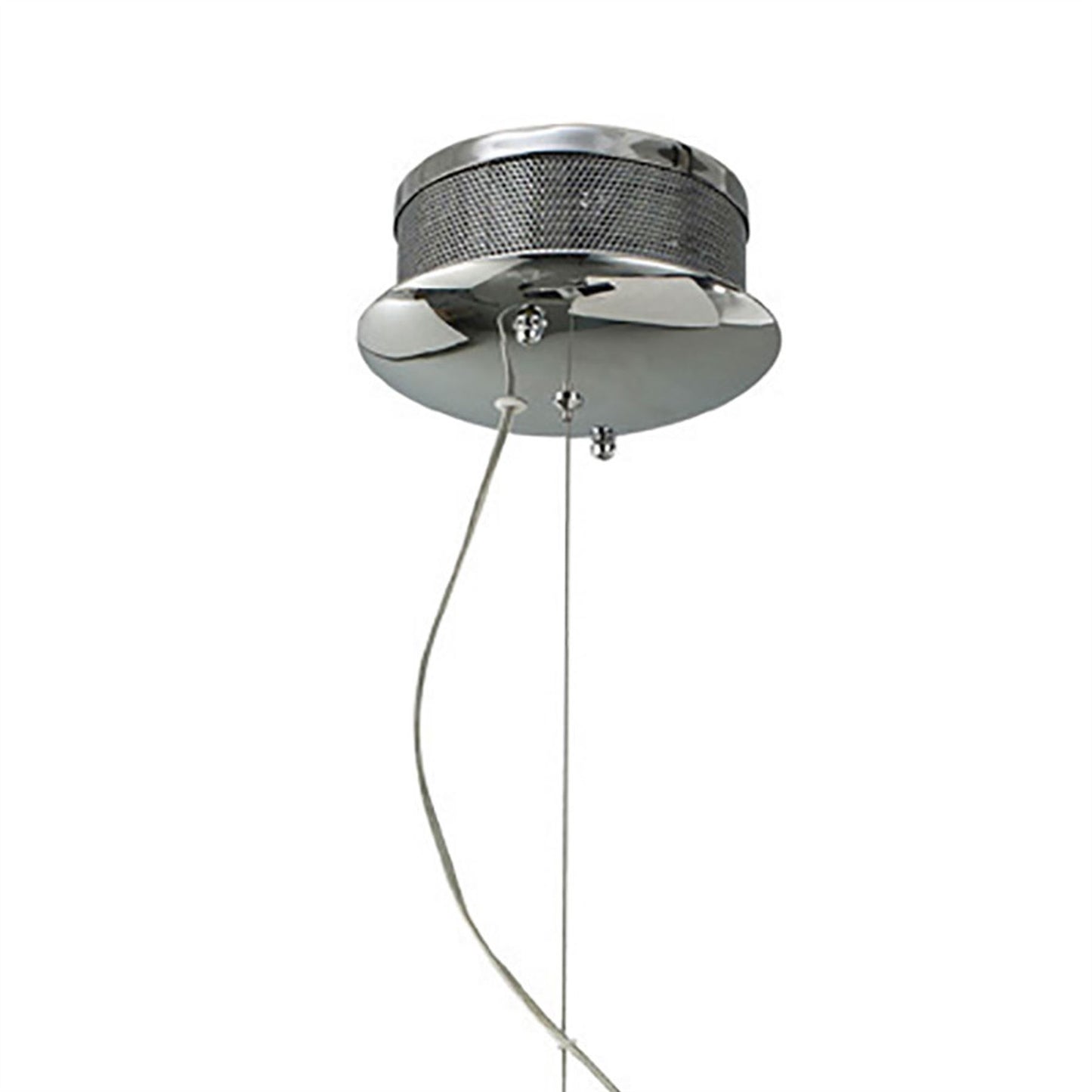 Diyas Geo with Black Shade 7 Light G4 Polished Chrome/Crystal, NOT LED/CFL Compatible Ceiling Pendant Light Fitting