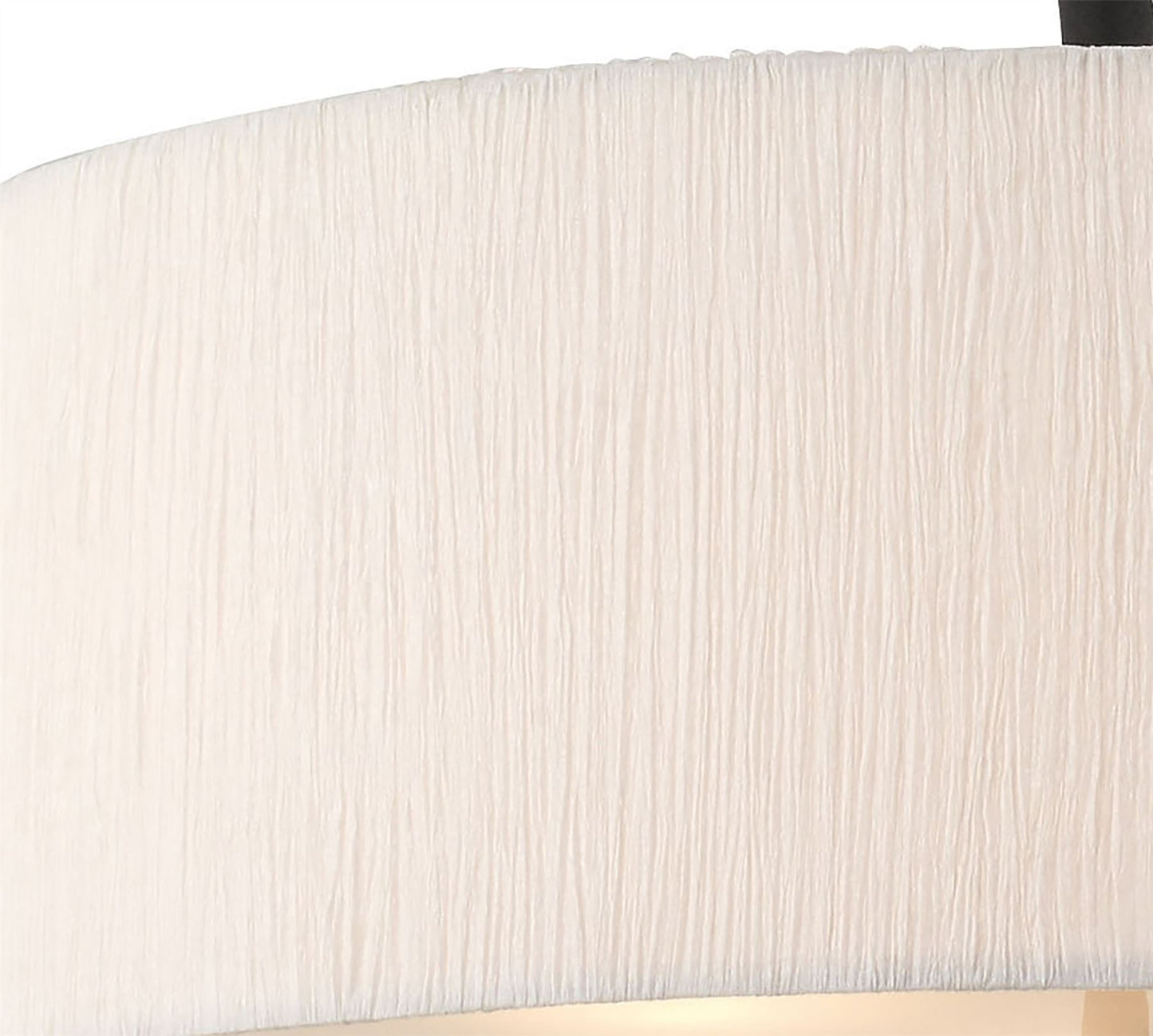 Mantra M1153 Eve Pendant 3 Light E27, Anthracite with White Round Shade