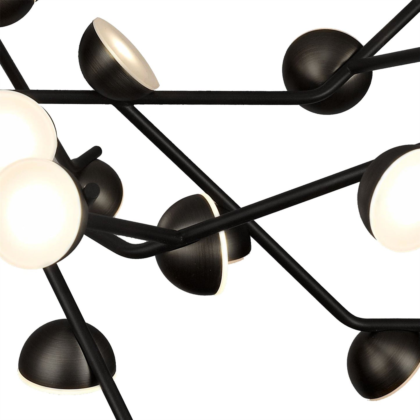 Mantra Adn 36 Light Pendant, Round 74cm, 100W LED, 3000K, 7250lm, Black, 3yrs Warranty
