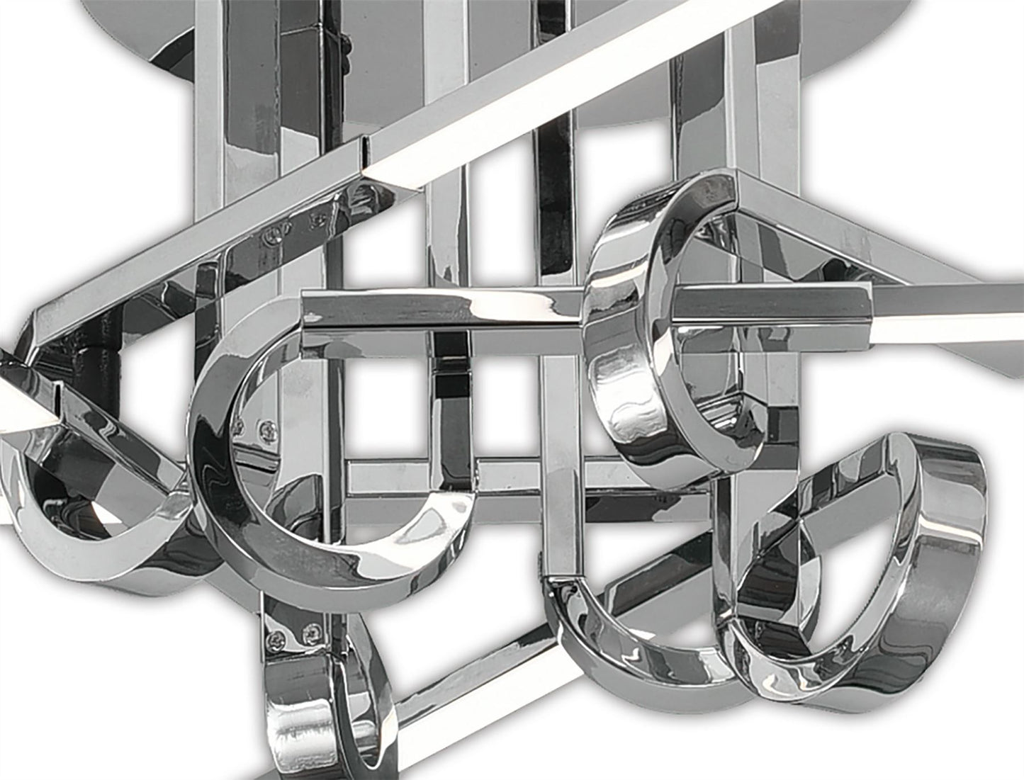 Mantra M6126 Cinto Ceiling 42W LED, 3000K, 3360lm, Polished Chrome, 3yrs Warranty - M6126 Ceiling