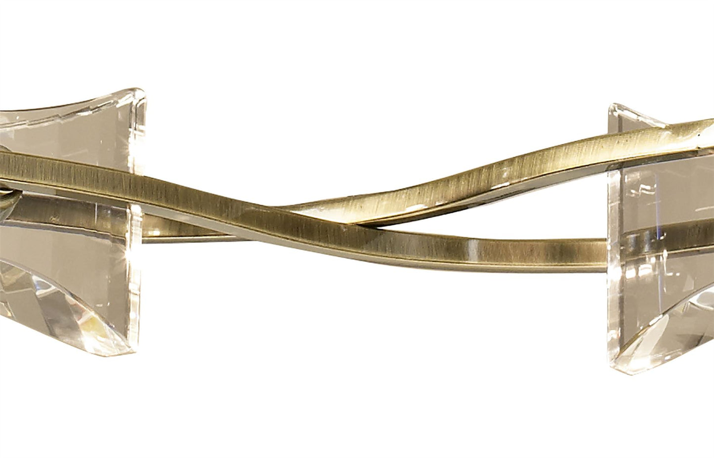 Mantra Kromo 68cm Telescopic 6 Light G9 Round, Antique Brass
