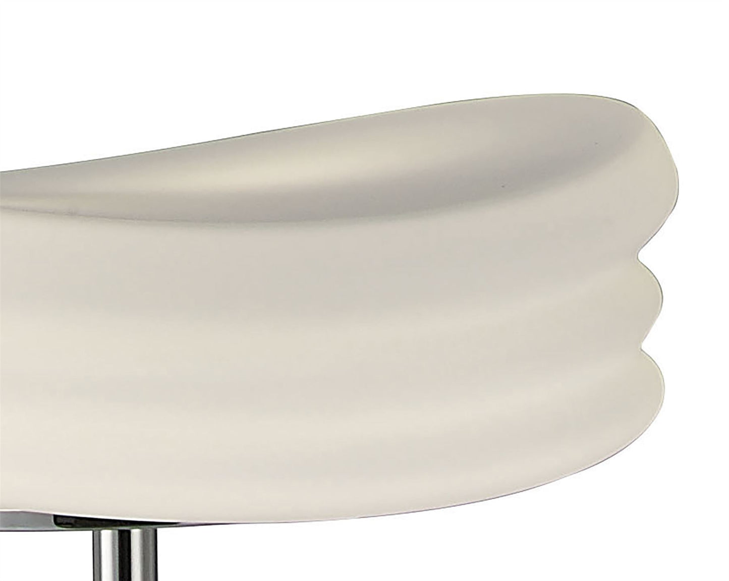 Mantra M3628 Mediterraneo Floor Lamp 2 Light E27, Polished Chrome/Frosted White Glass