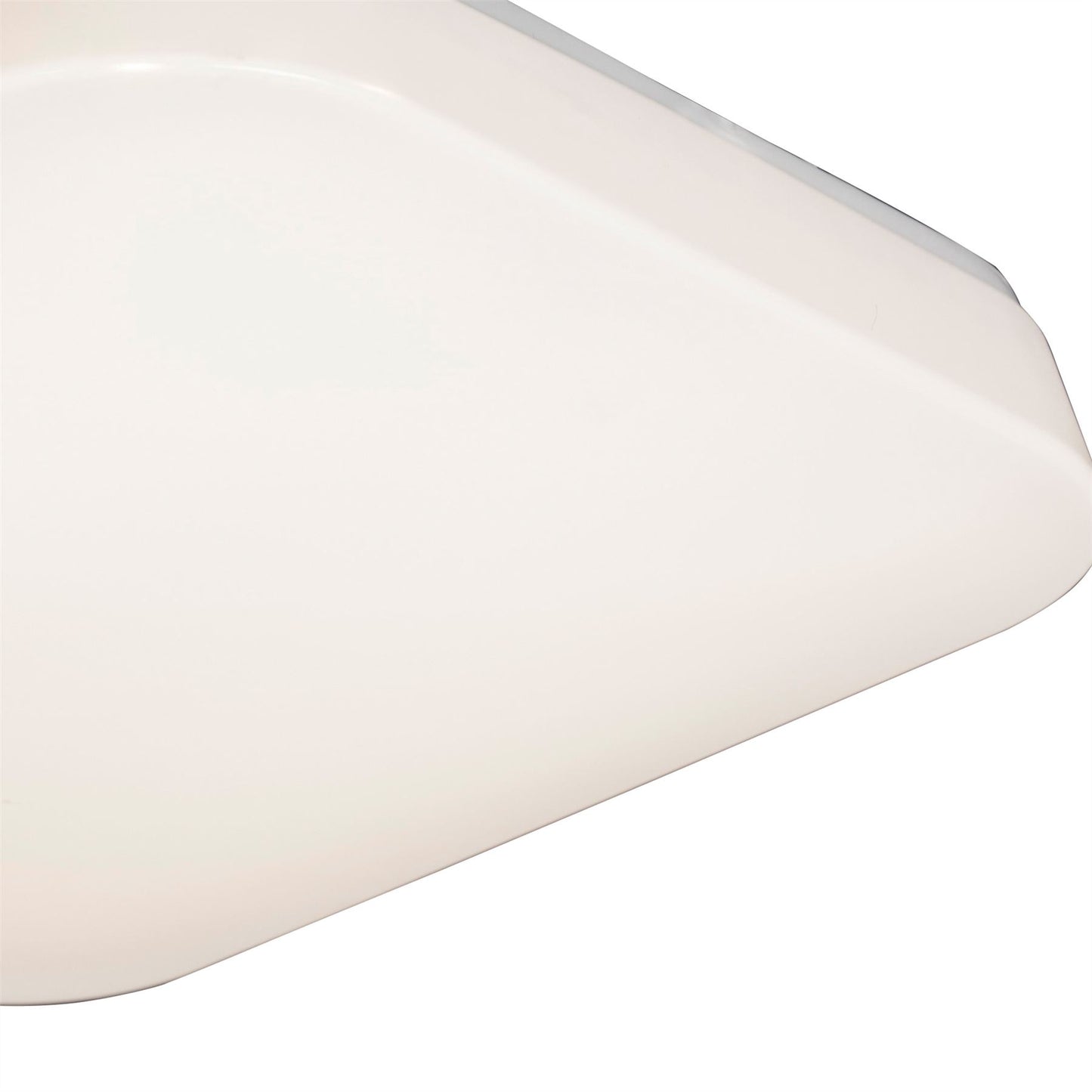 Mantra Fusion M3765 Quatro Ceiling/Wall 28W Large LED 3000K, 2800lm, White Acrylic, 3yrs Warranty - M3765 Ceiling