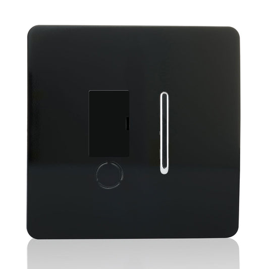Trendi Artistic Modern Glossy Tactile Fused Spur Switch Black ART-FSBL