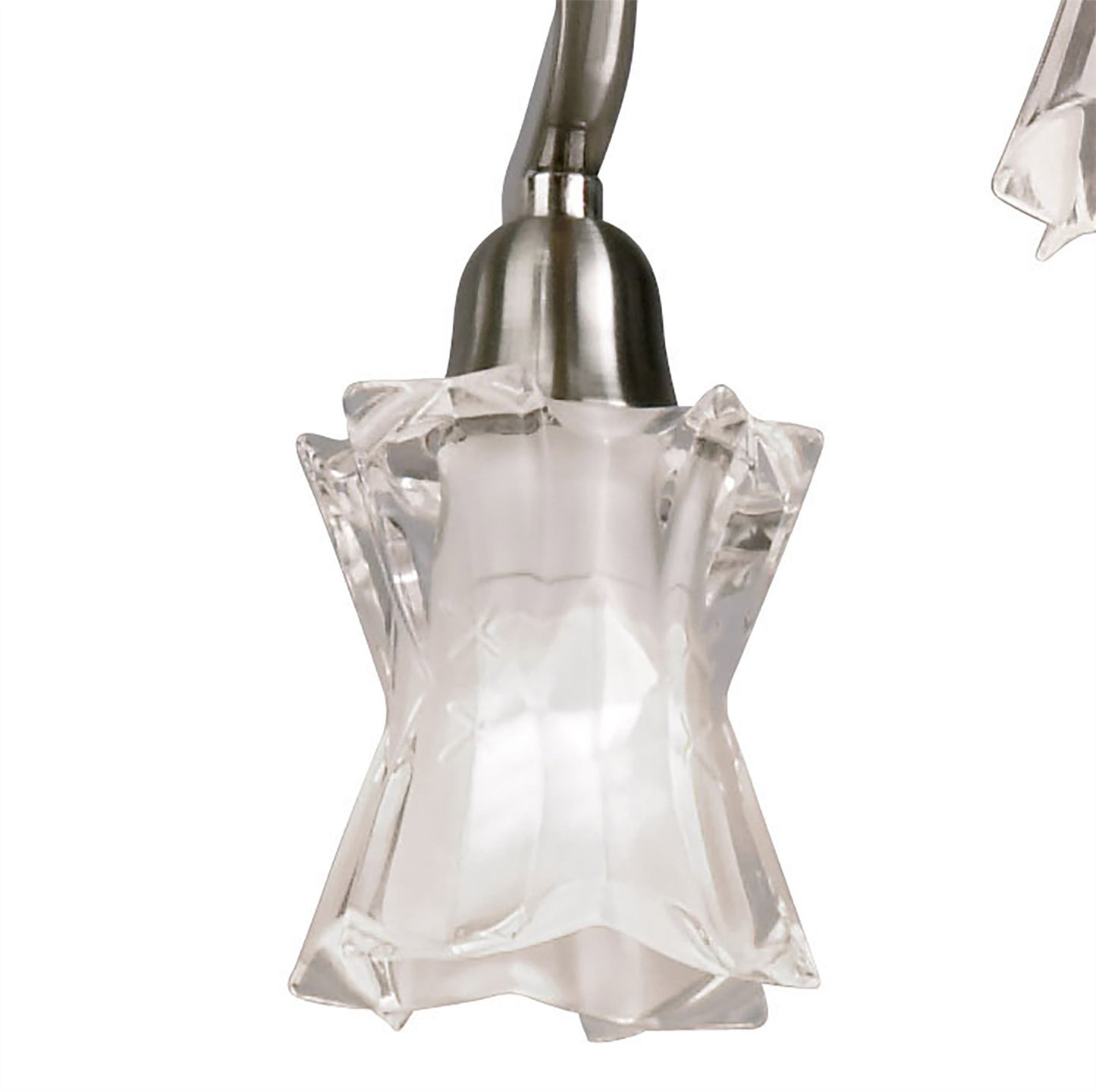 Mantra Alaska GU10 64cm Pendant Convertible To Semi Flush 6 Light L1/SGU10, Satin Nickel, CFL Lamps INCLUDED