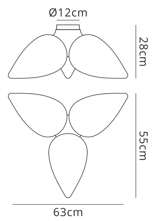 Mantra Palma Ceiling 3 Light CFL Outdoor IP44, Matt White/Opal White