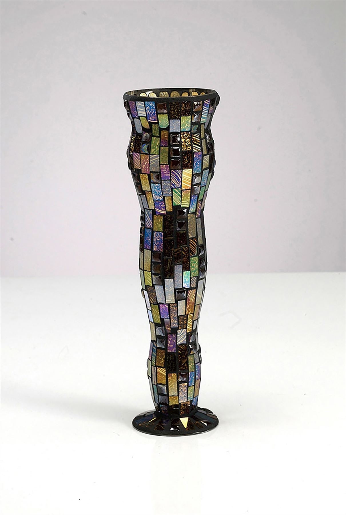 Diyas Home (DH) Luana Mosaic Vase Small Multi-Colour Mosaic