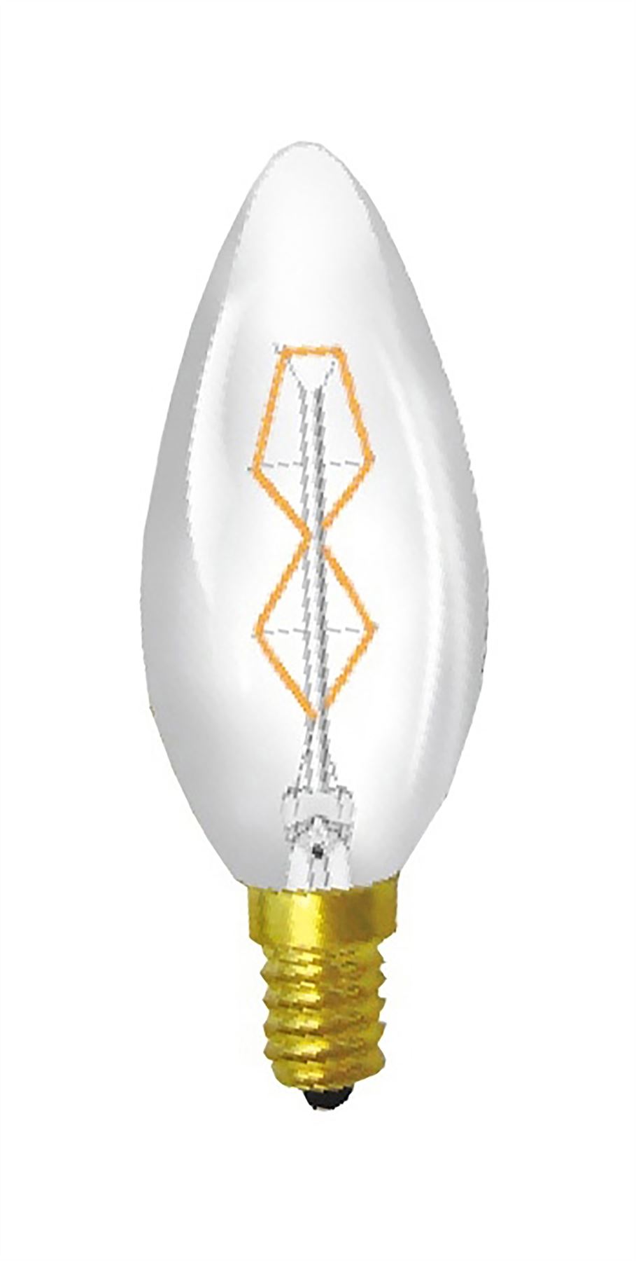 Luxram Rustica Candle/S E14 Tinted 25W Incandescent