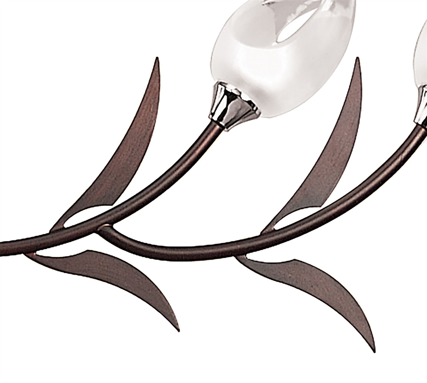 Mantra Holland Telescopic Linear Pendant Line 4 Light G9, Polished Chrome, Wenge
