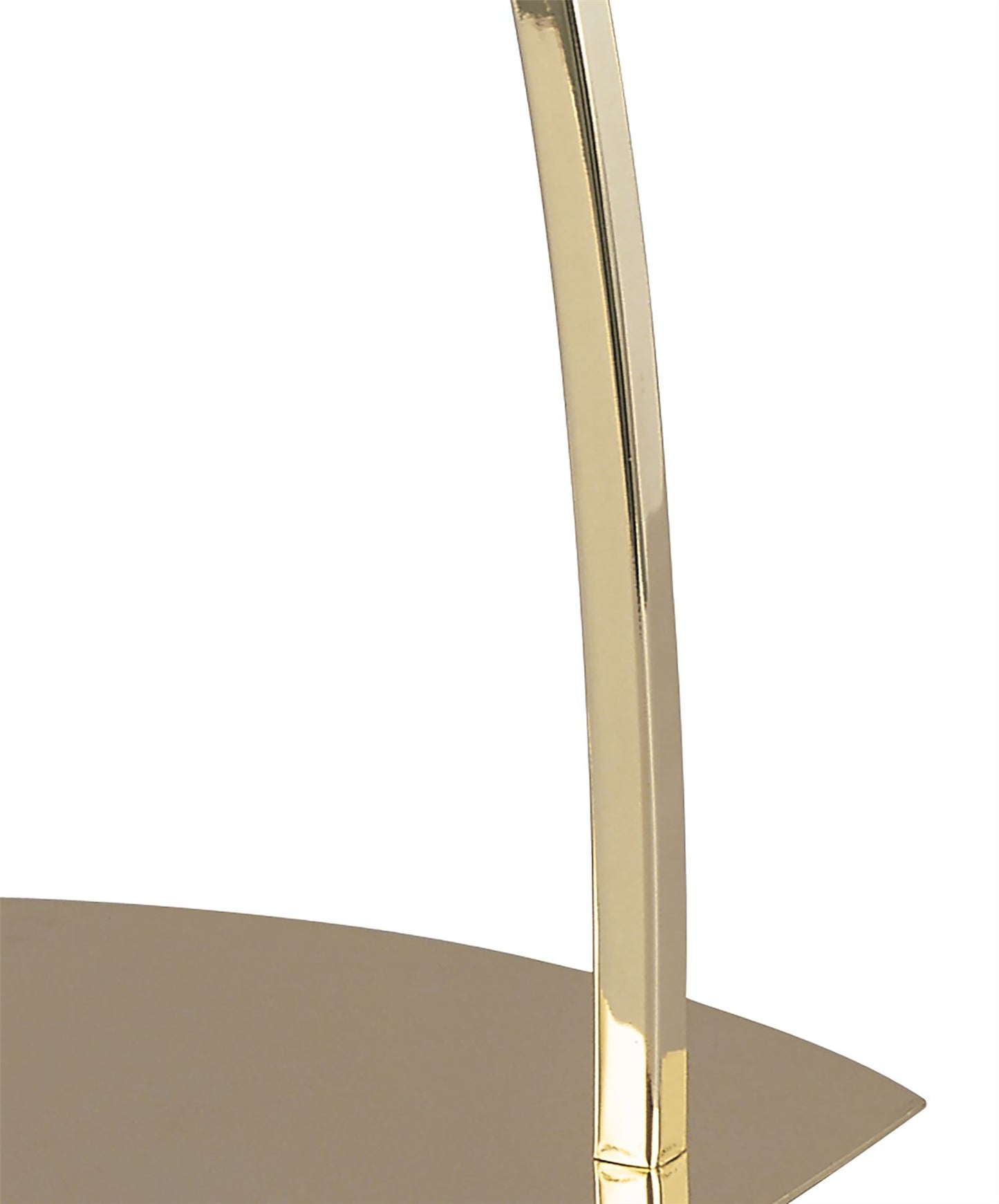 Mantra Alfa Large Crystal Table Lamp 1 Light G9, Polished Brass