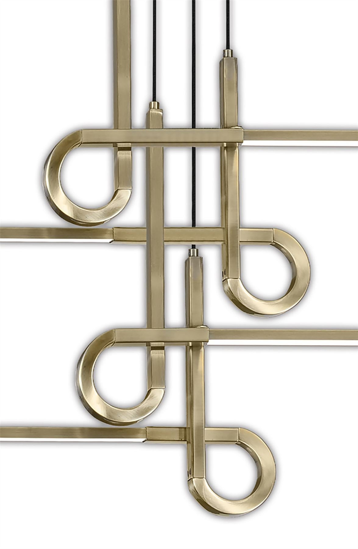 Mantra M6123 Cinto Pendant 42W LED, 3000K, 3360lm, Antique Brass, 3yrs Warranty