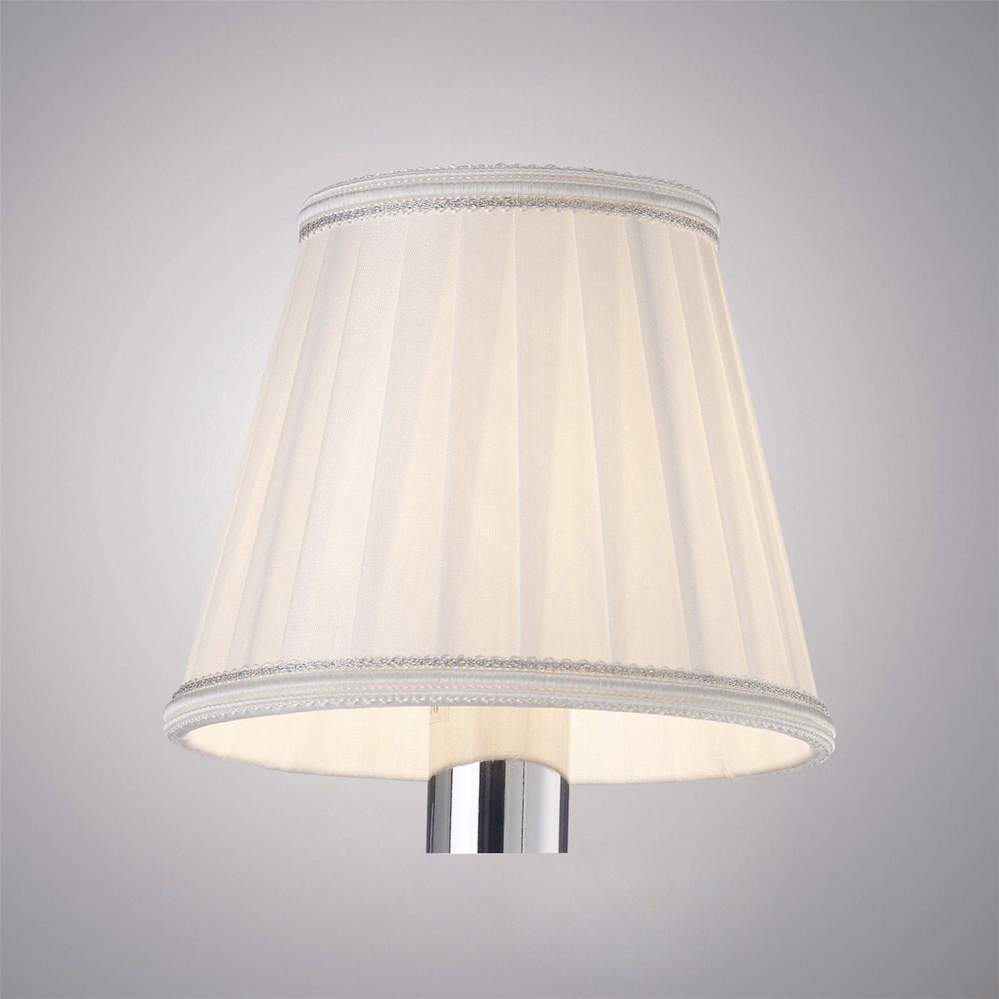 Diyas Willow Clip On Shade White 80/130mm x 110mm