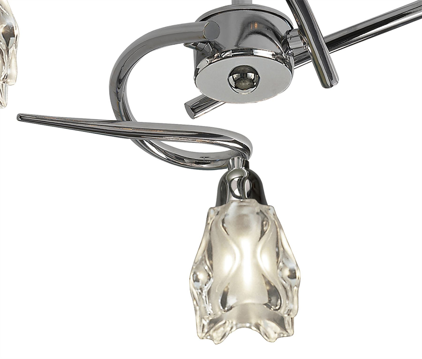 Mantra Amel 42cm Ceiling E14 3 Light Polished Chrome