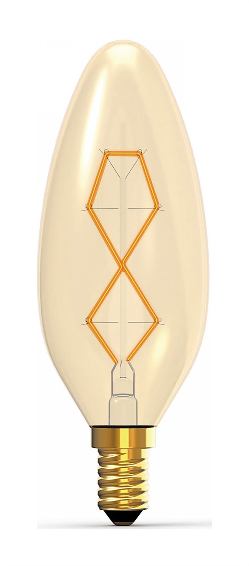Luxram Rustica Candle C45/S E14 Tinted 60W Incandescent