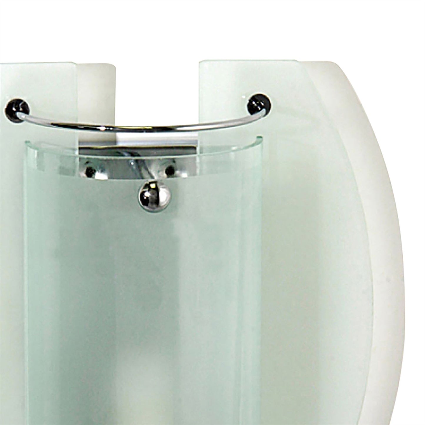Diyas Jiva Wall Light 1 Light E14 Polished Chrome/Frosted Glass