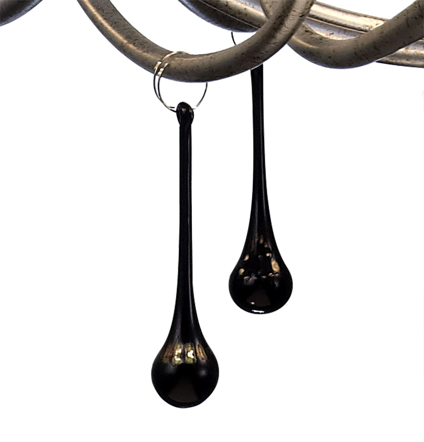 Mantra M6207 Paola Pendant 95cm Round, 8 x E14 (Max 40W), Silver Painting, Black Shades