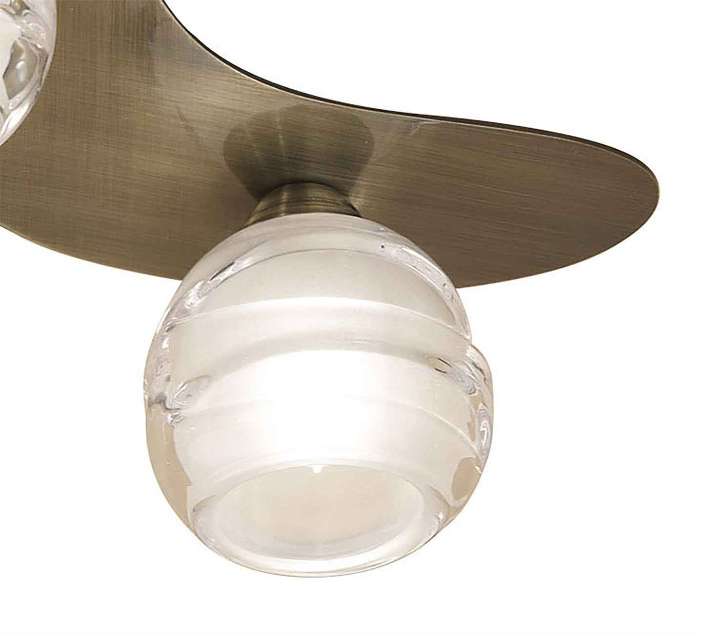 Mantra M1828 Loop Ceiling 3 Light G9 ECO, Antique Brass