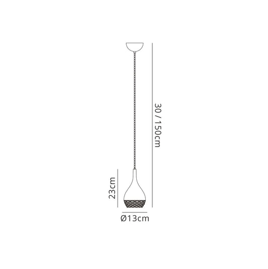 Mantra M5165 Khalifa Pendant 1 Light GU10 Copper