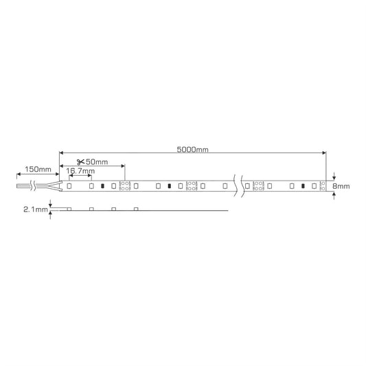 Dlux Axios Select 12V IP54 4.8W/m 3528 60LED/m Axios Select, 5mx8mm, 12V, 24W, LED Strip/3M VHB, Cuttable: 50mm, 60LED/m, 420lm/m, 4.8W/m, 120°, 6000K P. White, IP54, DRIVER EXC, 3yrs Warranty