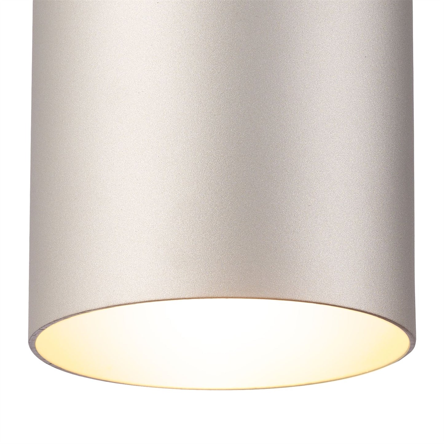 Mantra Fusion M5629 Aruba Flush Small 9.5cm Round 1 x E27, Silver - M5629 Ceiling