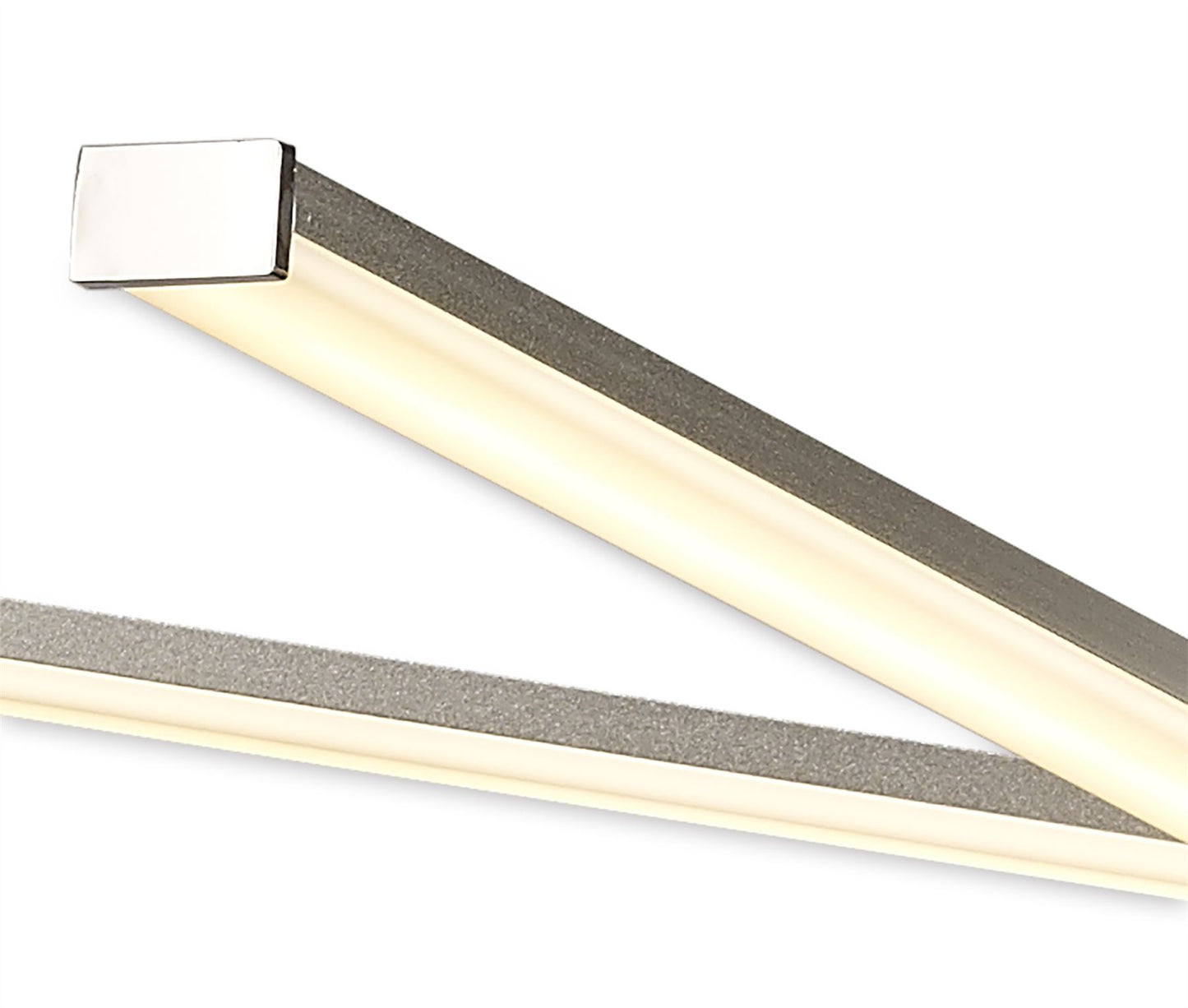 Mantra M5913 Star LED Pendant 69cm Round 42W 3000K, 3700lm, Dimmable Silver/Frosted Acrylic/Polished Chrome, 3yrs Warranty