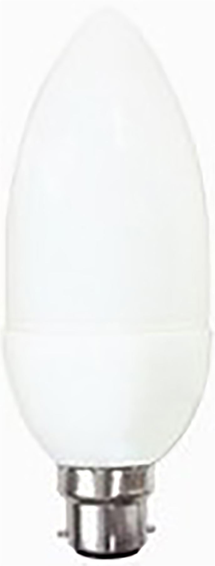 Luxram Extra Mini Sup Candle Extra Mini Supreme Candle B22 7W 2700K Compact Fluorescent Compact