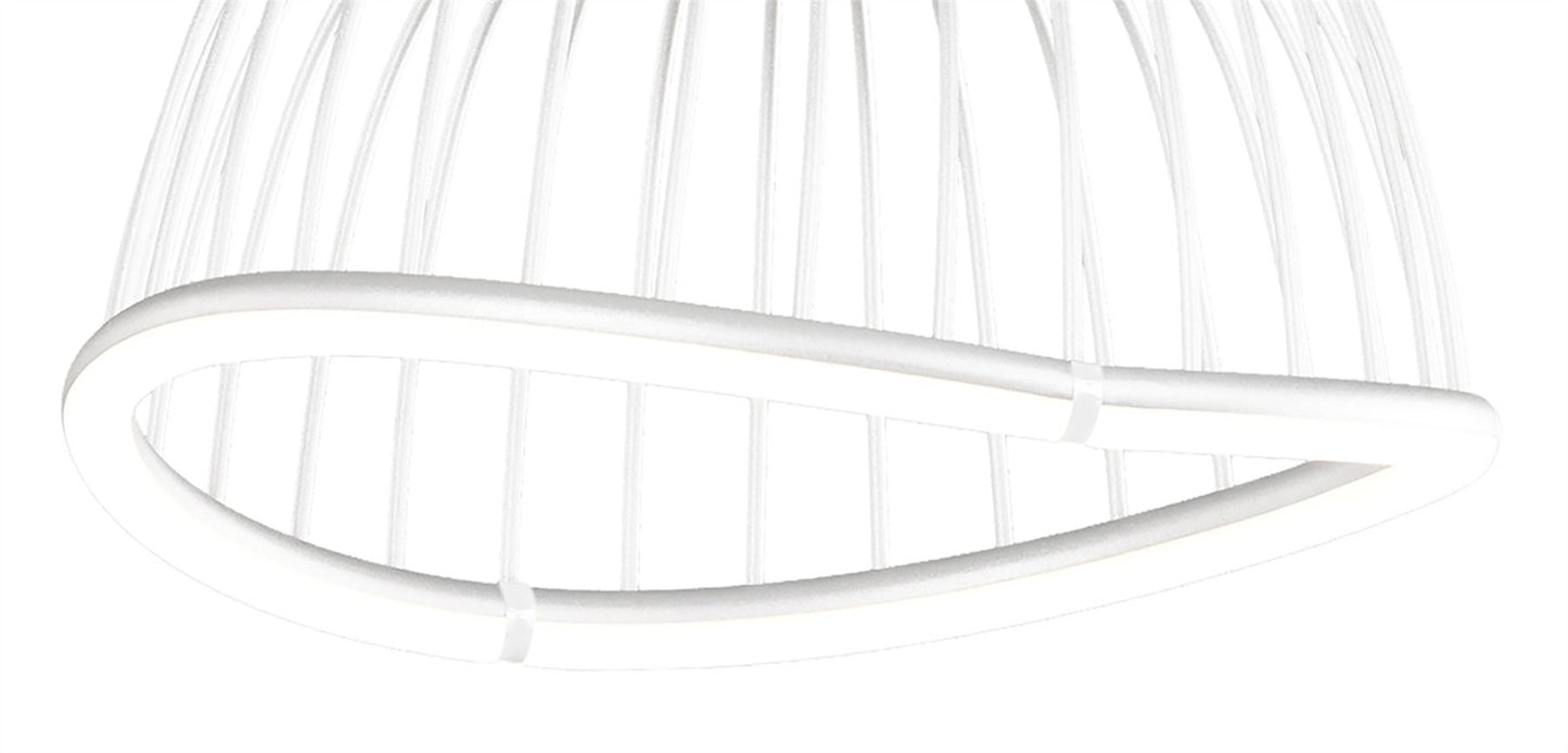 Mantra Celeste Pendant 41cm Round, 20W LED, 3000K, 1400lm, White, 3yrs Warranty