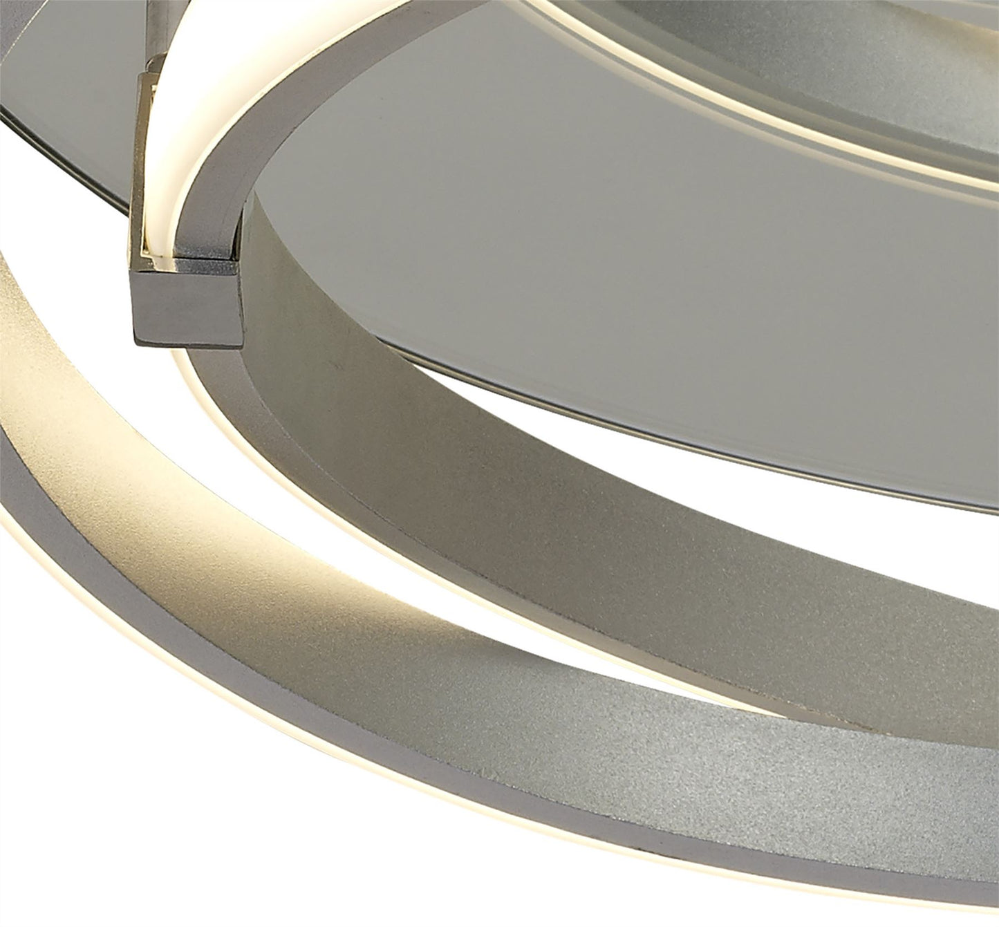 Mantra M5382 Infinity Flush 30W LED 3000K, 2500lm, Silver/Polished Chrome/White Acrylic, 3yrs Warranty - M5382 Ceiling
