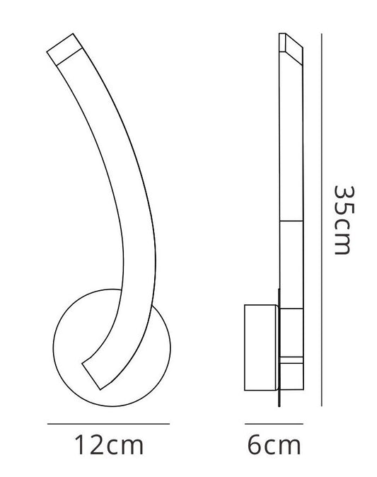Mantra On Wall Light Left Switched 5W LED 3000K, 500lm, Polished Chrome/Frosted Acrylic, 3yrs Warranty