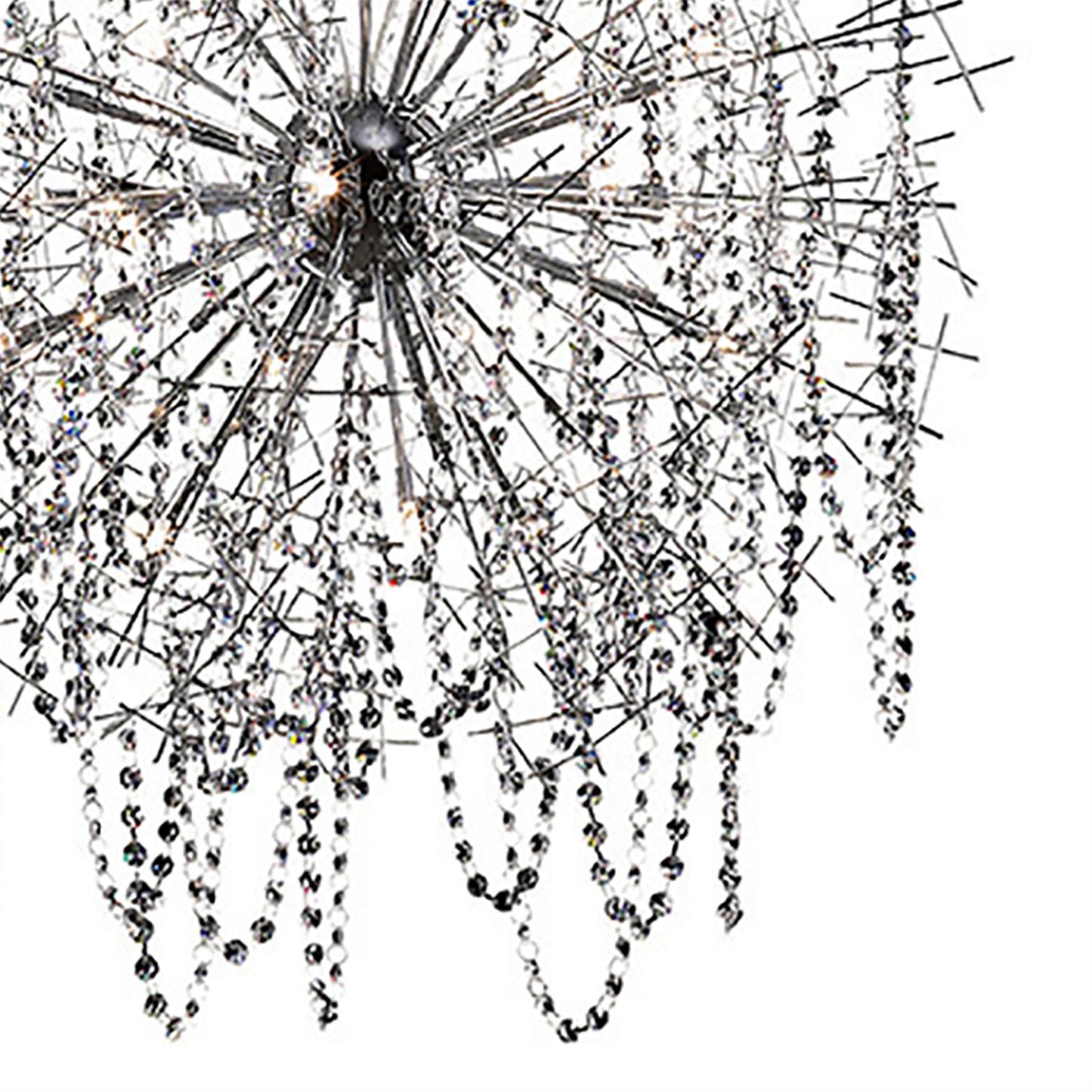 Diyas Lexi 85cm 22 Light G4 Polished Chrome/Crystal, NOT LED/CFL Compatible Item Weight: 15kg Ceiling Pendant Light Fitting