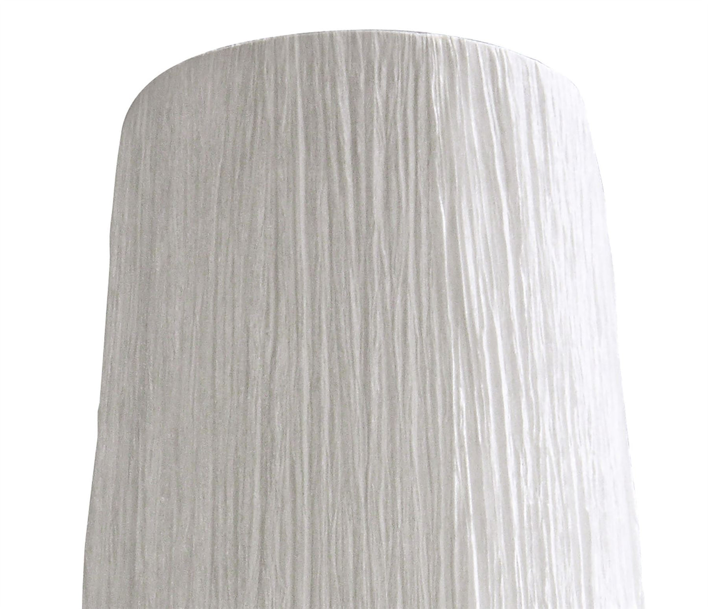 Mantra Lucca Wall Light Switched 1 Light E27, Polished Chrome with White Shade & Clear Crystal