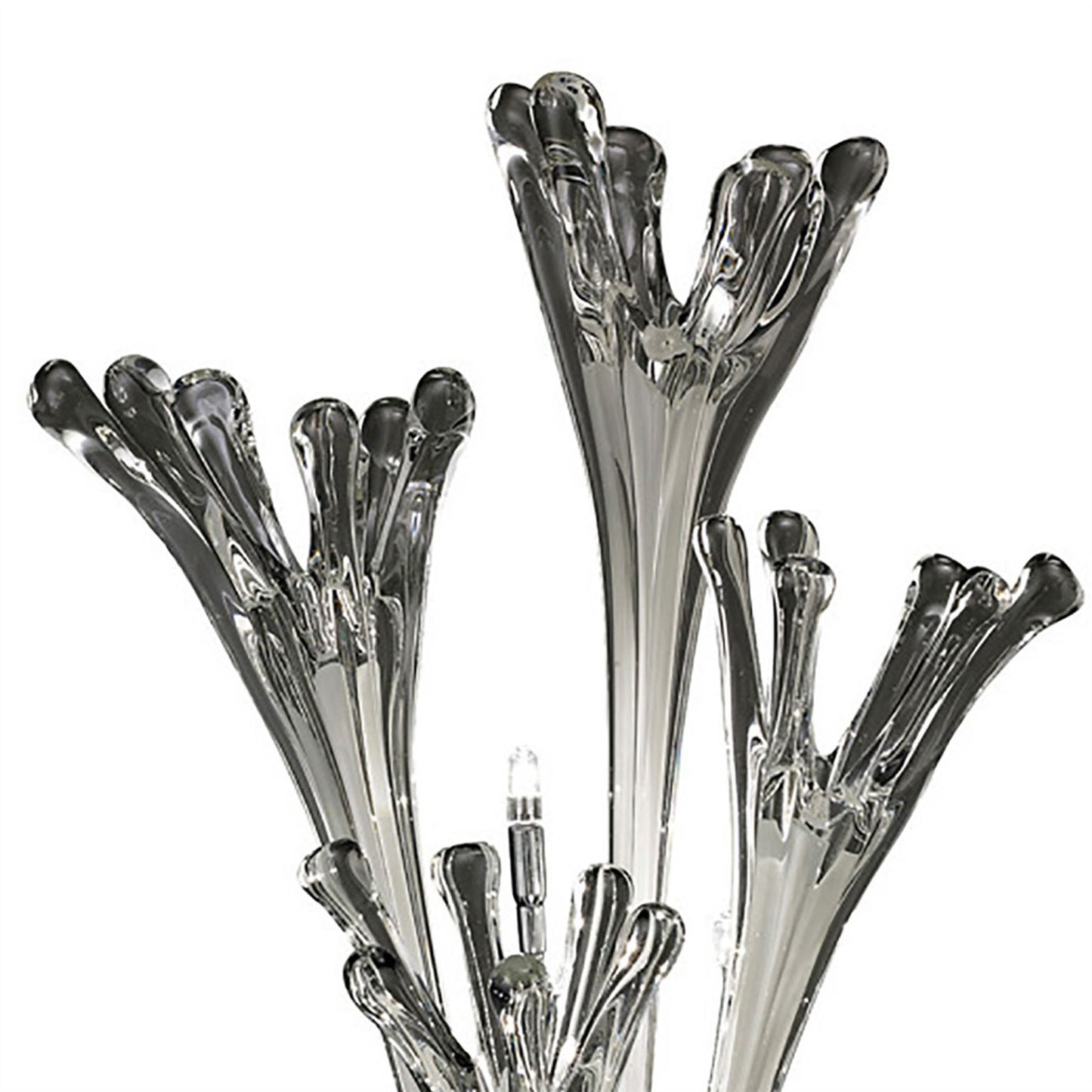 Diyas Love Table Lamp 3 Light G4 Polished Chrome/White Glass, NOT LED/CFL Compatible