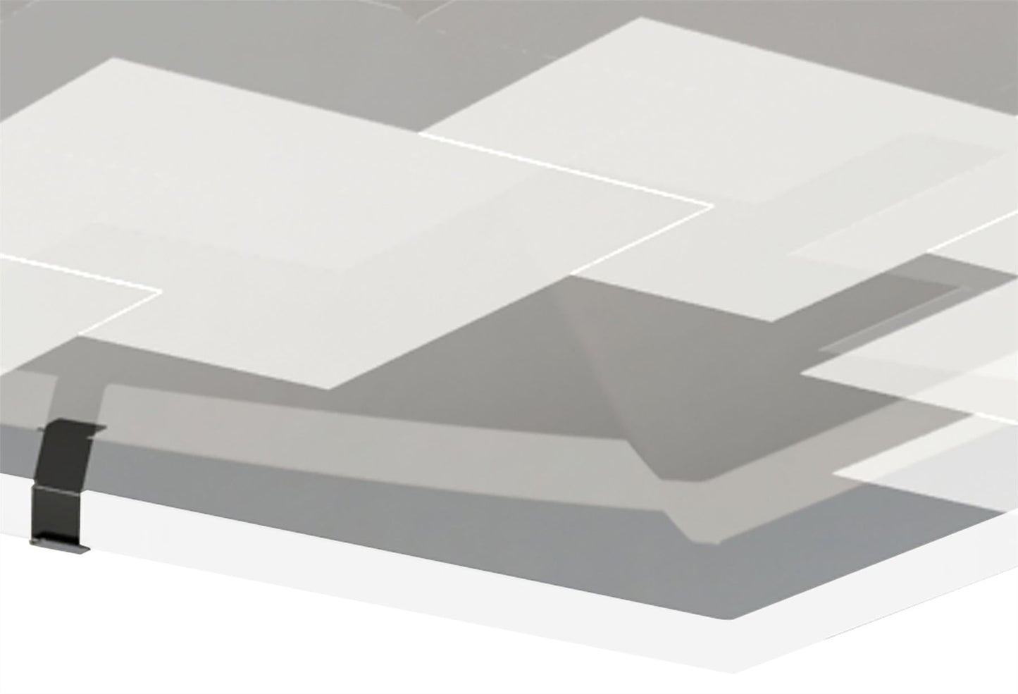 Mantra Fusion Jersey Ceiling 20W LED Square 3000K, 1800lm, Polished Chrome/Opal White Glass, 3yrs Warranty Ceiling